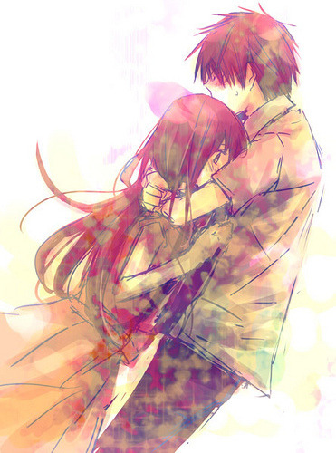 anime hug on Tumblr