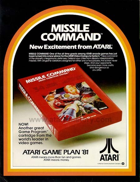 An ad for the Atari VCS, later renamed 2600.