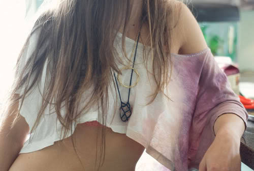 hippie cropped shirt girl