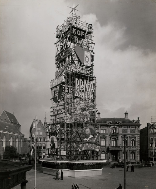 icancauseaconstellation:Advertisment tower, Groningen, The...