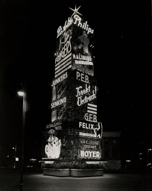 icancauseaconstellation:Advertisment tower, Groningen, The...