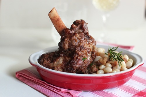 hungrypikazard:Scottish Lamb Shanks with Les Mogettes de...