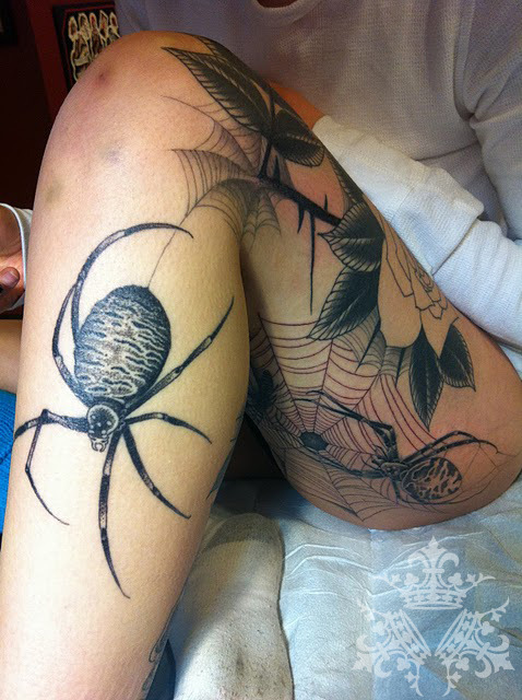 spider tattoo on Tumblr