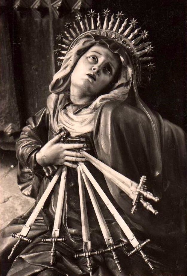 allaboutmary:
“Mater Dolorosa
Our Lady of Seven Sorrows in the church of San Miguel in Valladolid, Spain.
”