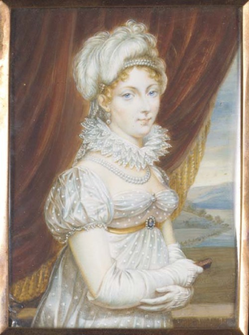 A 19th century Continental School painting of the Duchesse d'Angoulême.