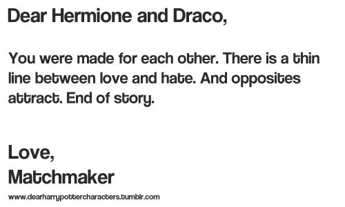 Dramione matchmaking