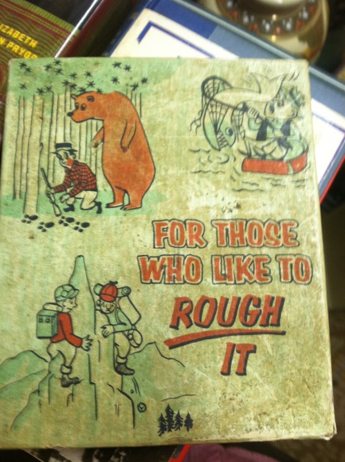 gag gift woodsy 1950 cartoon corncob rough it camping