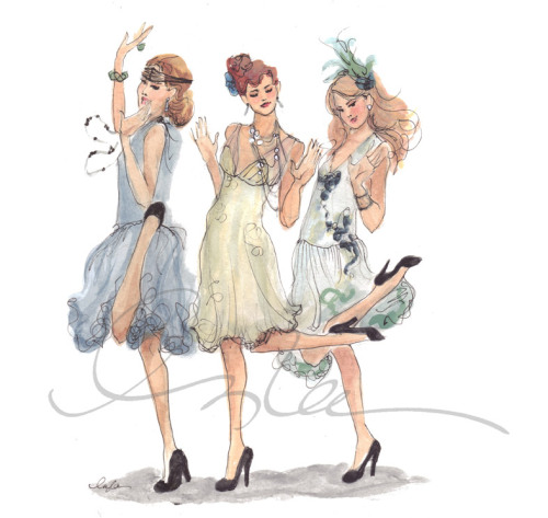 Inslee Haynes Fashion sketches 1920s
