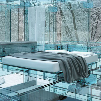 cjwho:<br /><br />This Glass House resides in the Forests of Italy and was designed by Carlo Santambrogio and Ennio Arosio  ~ http://bit.ly/nAUJvI<br />