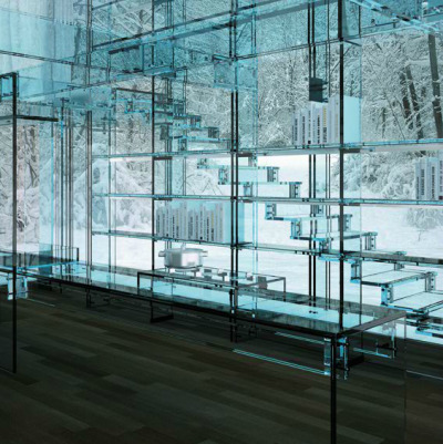 cjwho:<br /><br />This Glass House resides in the Forests of Italy and was designed by Carlo Santambrogio and Ennio Arosio  ~ http://bit.ly/nAUJvI<br />