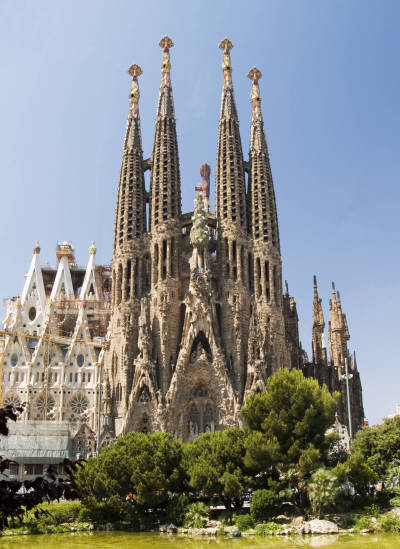 theabsolution:<br /><br />Happy 160th Birthday Antoni Gaudi!<br /><br />“La Sagrada Familia” by Antoni Gaudí - 130 years in construction.<br />When work began on the church, in 1882, the architects, the bricklayers and the labourers worked in a very traditional way. When Gaudí took over the direction he was aware that the works were complex and difficult and tried to take advantage of all the modern techniques available.Today, 130 years later, the building of the church follows Gaudí’s original idea and many architects have tried to follow his techniques to desig the 12 towers but only 8 are ready and it’s not close to be finished.<br />(Virtual Visit)<br /><br />That’s why Barcelona is the city I’d live in if I had to get out of Brazil. Such a magic city!<br /><br />