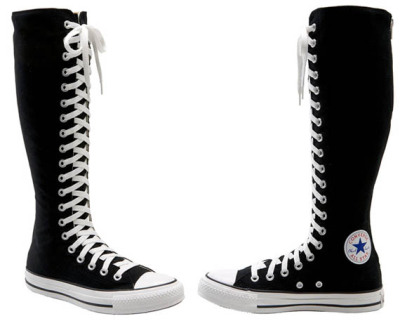 knee high converse with straps