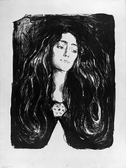 arthistory-blog: â The Brooch, Eva Mudocci (1903) by Edvard Munch â