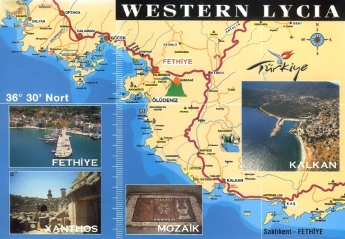 Western Lycia Lower Xanthos Valley Turkey postcrossing postcard postcards Kalkan asdfpostcrossing