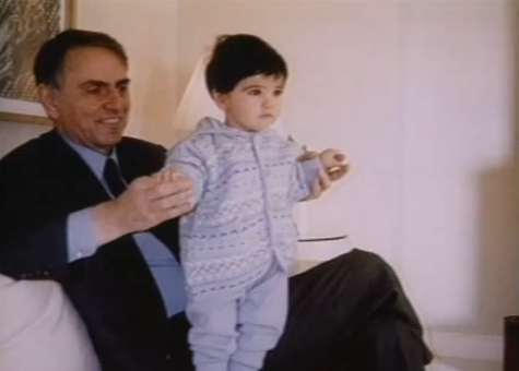 Astrotastic! - cosmicsyzygy: Carl Sagan and his kids. I’ve...