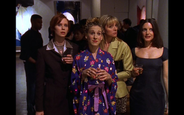 What Carrie Bradshaw Wore Season 1 Episode 5 “the Power Of Female Sex”