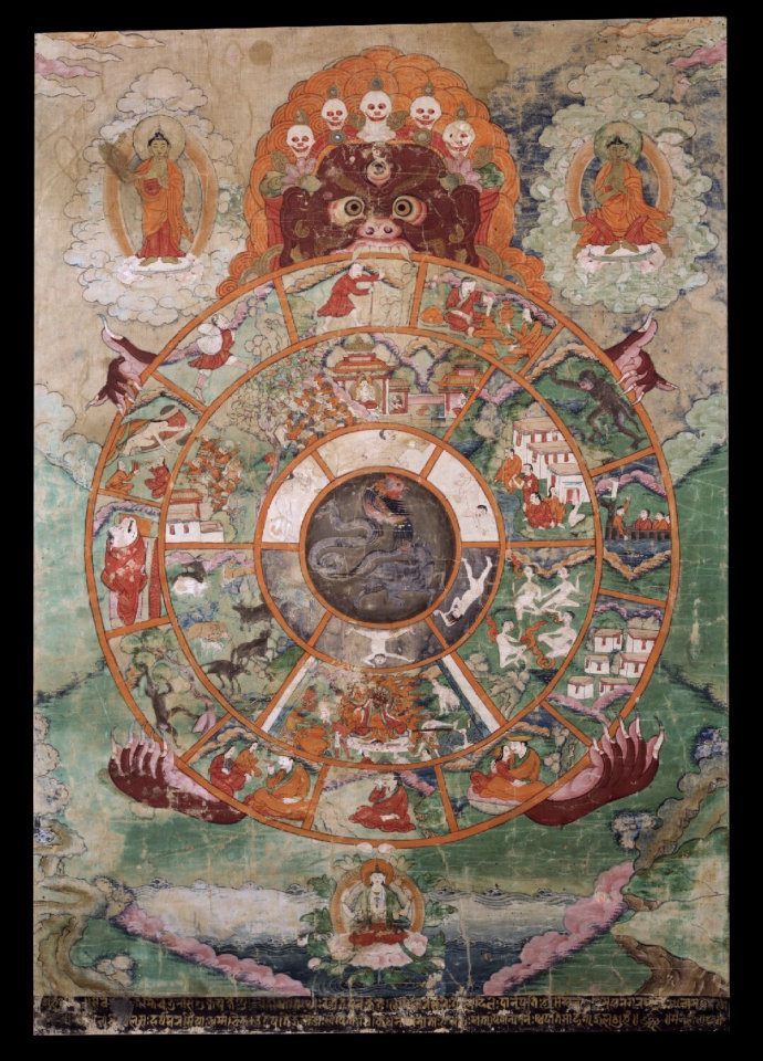 tibetan wheel of life snake