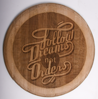 Wood Typography Engraving