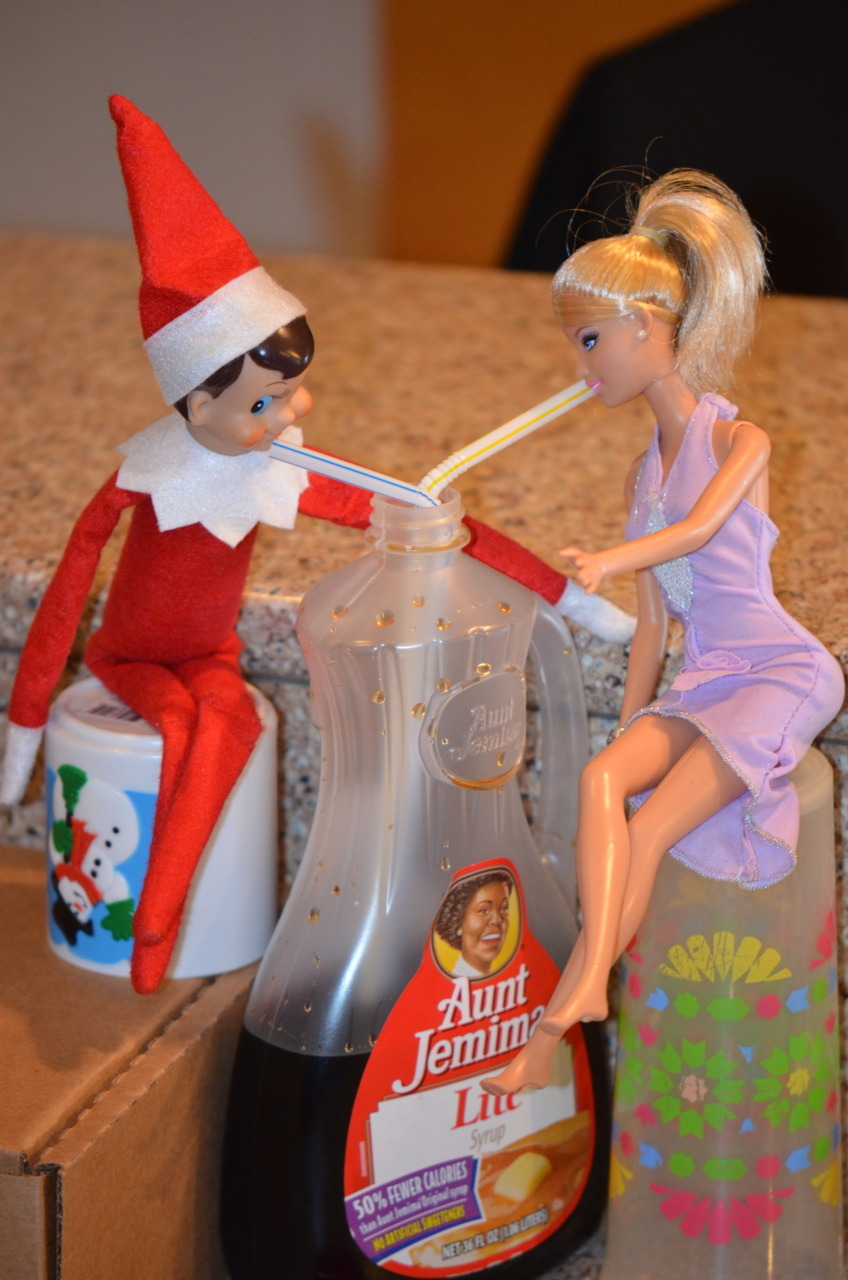 elf on the shelf and barbie