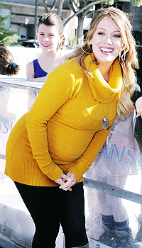 Hilary with baby the one and baby two coming on the way. ❤❤❤