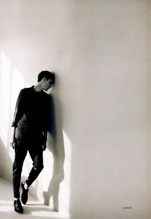 glass spring 2011 lanvin men man editorial male fashion design black