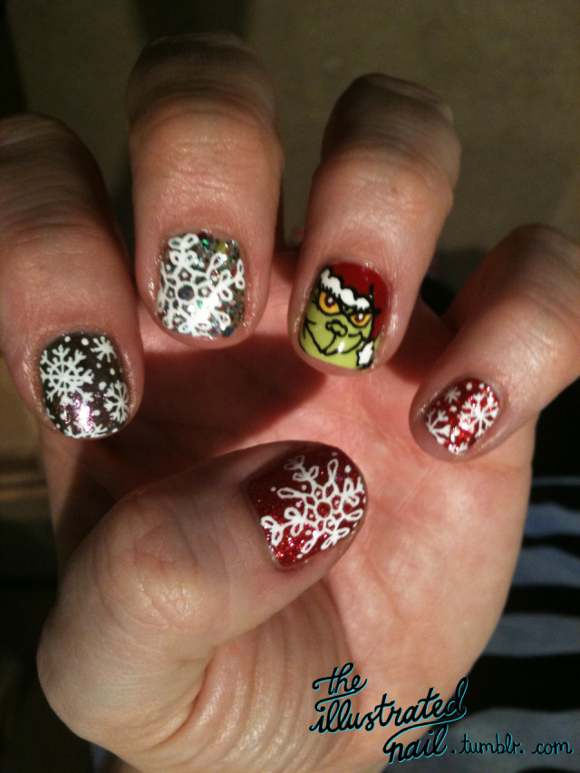 The Illustrated Nail - The Grinch!