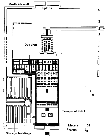 Black & White Plans [735] The Temple of Seti I... - A CIDADE BRANCA