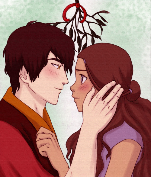 sketchbender:(via Zutara- Mistletoe by ~GreenifyME on...