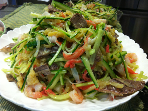 korean christmas korean food seafood salad sweet spicy side dish delicious