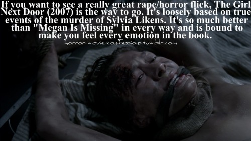 Horror Movie Confessions If You Want To See A Really Great Rape