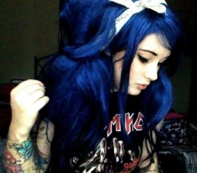 Dark Blue Hair Tumblr