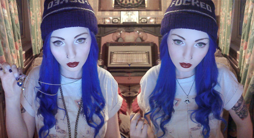 me blue hair tattoo tattoos INDCSN