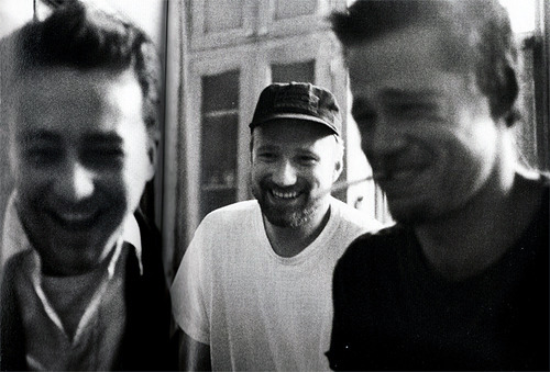 suicideblonde:Edward Norton, David Fincher and Brad Pitt...