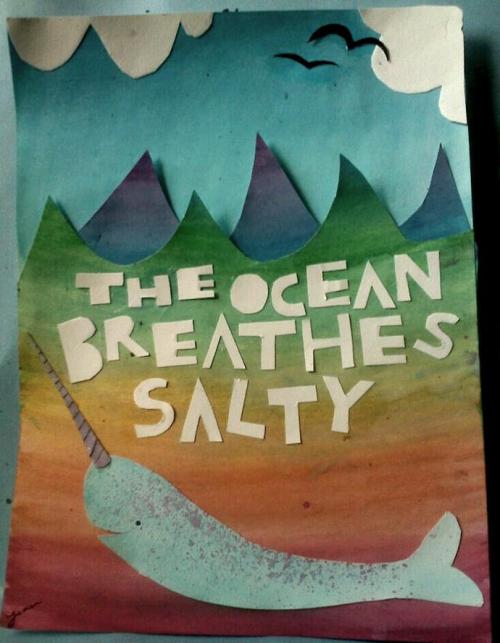 modest mouse art narwhal narwhale ocean breathes salty