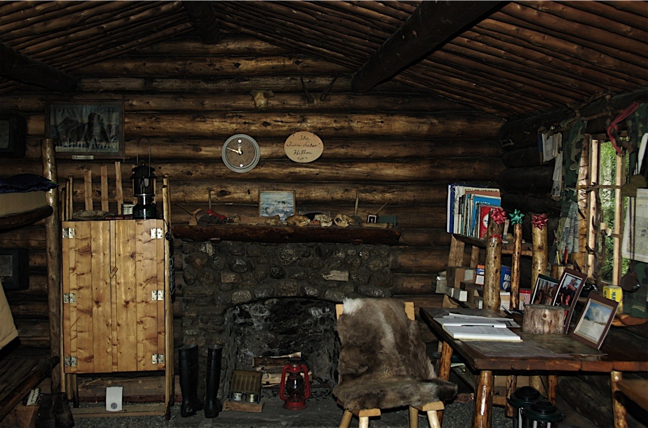 Mark William Wales - Dick Proenneke’s cabin interior, Lake Clark NP,...