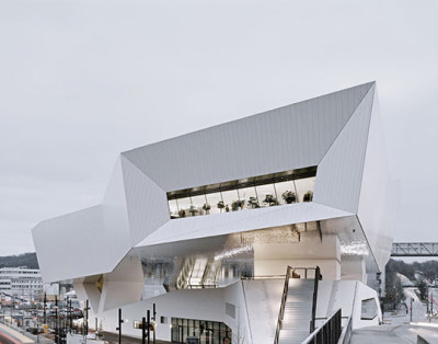 theblackworkshop:<br /><br />Porsche Museum by Delugan Meissl<br />