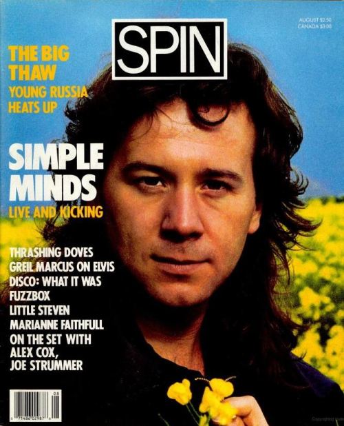 slicing up eyeballs • Simple Minds’ Jim Kerr on the cover of Spin...