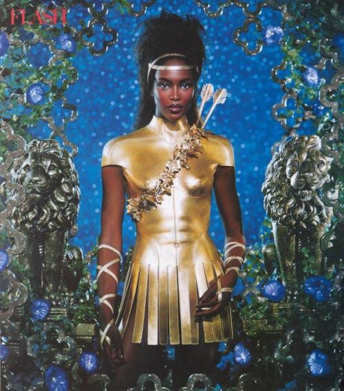 givenchy naomi campbell french vogue vogue fashion editorial night sky stars gold girl