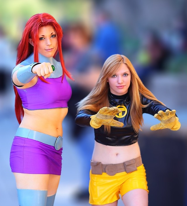 Y NOT Porkiepuss Starfire And Terra Cospl