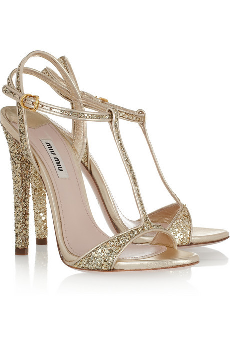 miu miu glitter sandals