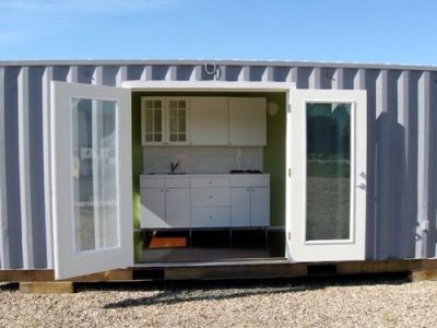 Shipping Container Cabin by Leed Cabins