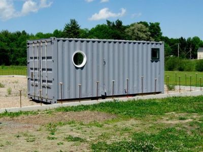 Shipping Container Cabin by Leed Cabins