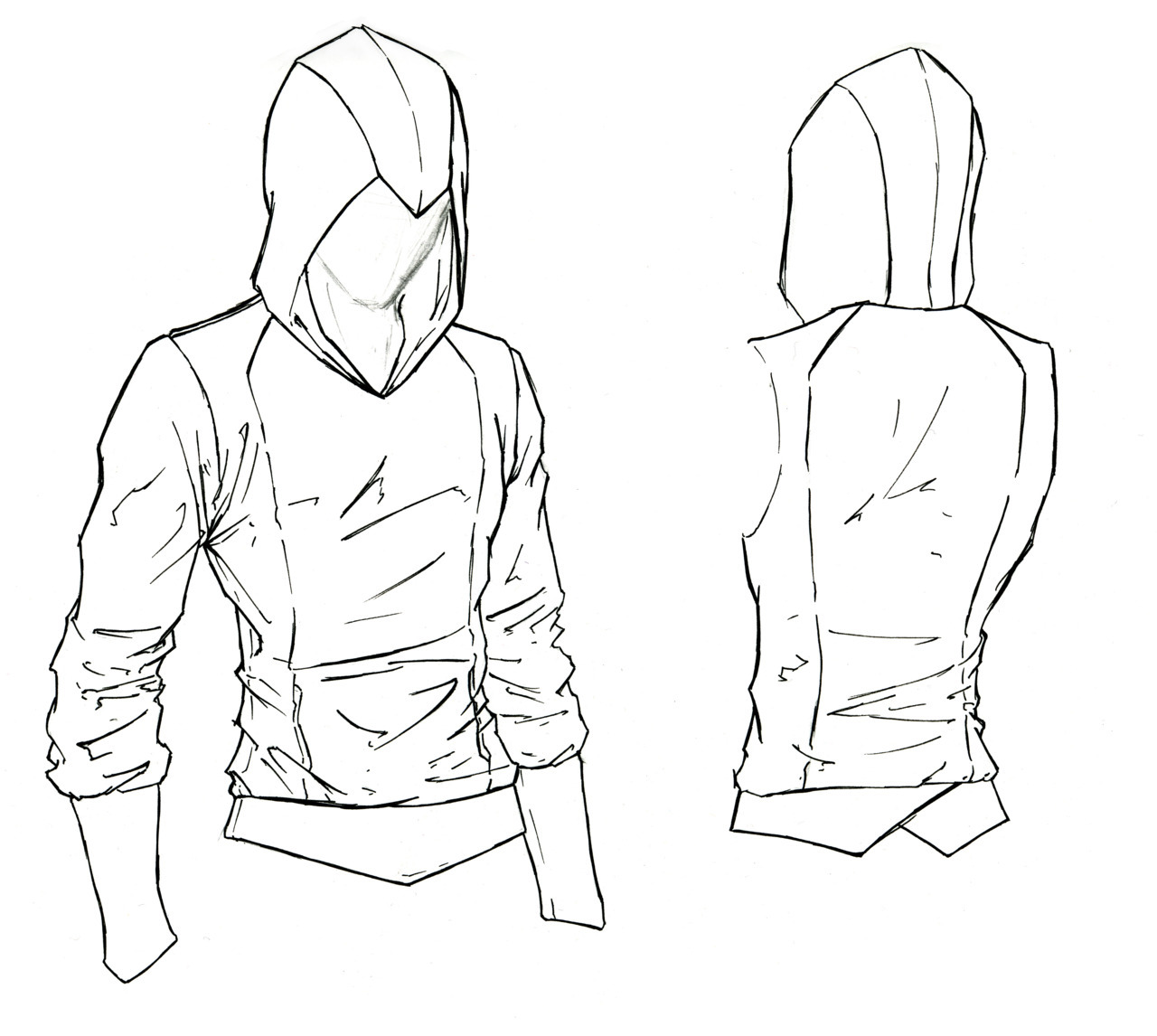 Hoodie Drawing Reference / How To Draw Clothes Hoodies With Spiral