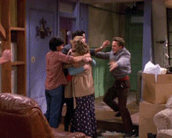 Joey-and-chandler-hugging GIFs - Get the best GIF on GIPHY
