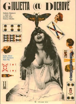 Czech poster for Fellini’s JULIET OF THE SPIRITS, Milan Grygar