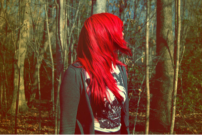 Red Dyed Hair Tumblr