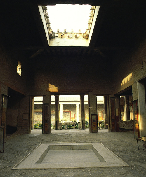 art-through-the-ages:Atrium of the House of the Vettii, Pompeii,...