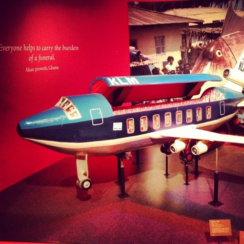 Flying to the Grave (casket from Africa) #smithsonian #iphoneography #instagram (Taken with instagram)