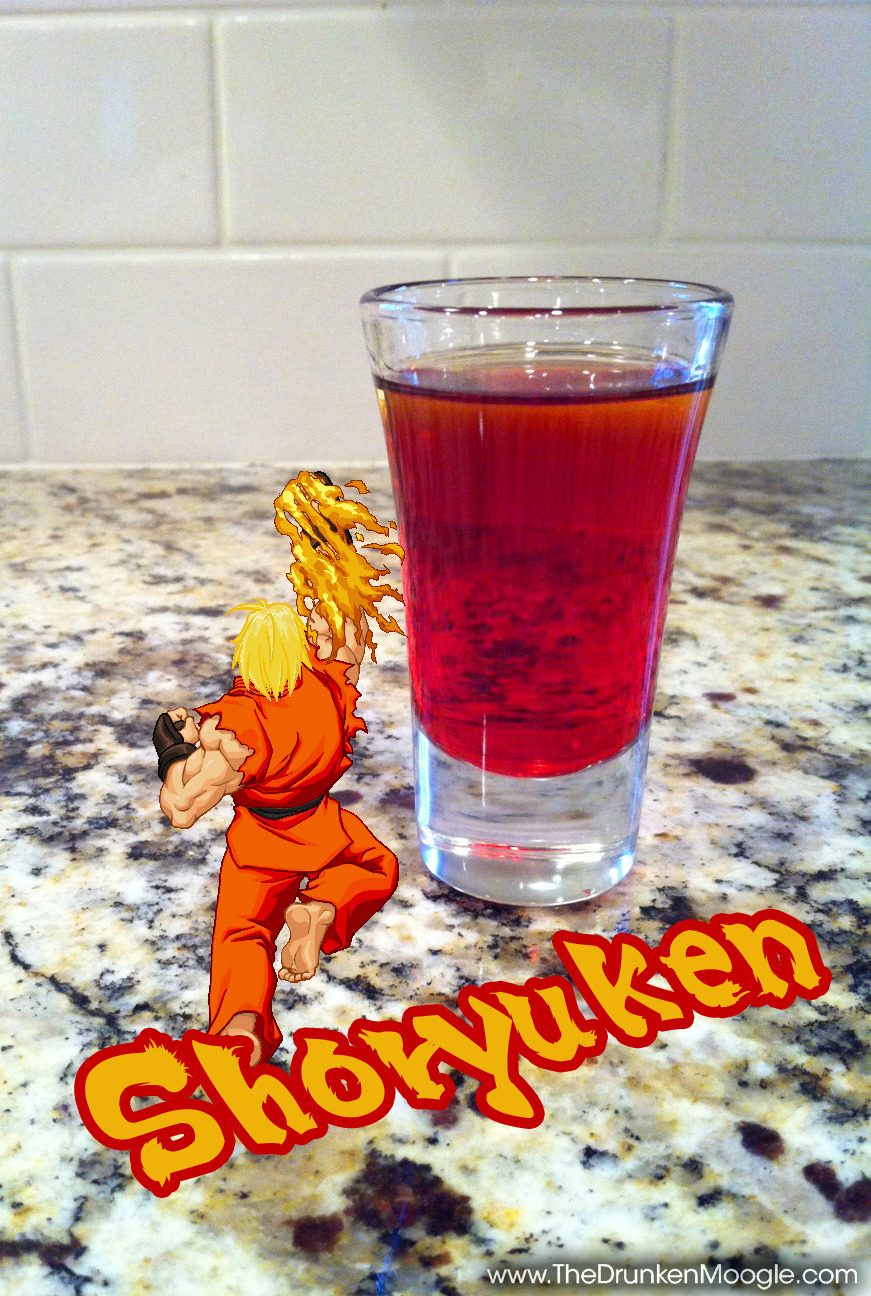The Drunken Moogle Shoryuken Ken Street Fighter Shot