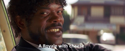 royale with cheese | Tumblr